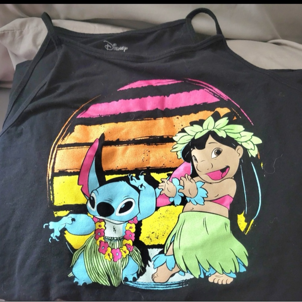 5x Disney Torrid Lilo & Stitch womens Tank Top - Black plus torrid size 6
